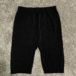 High Waisted Black Bikershorts